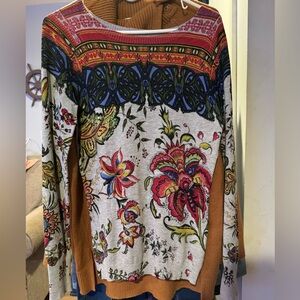DeƧigual Lightweight Floral Sweater